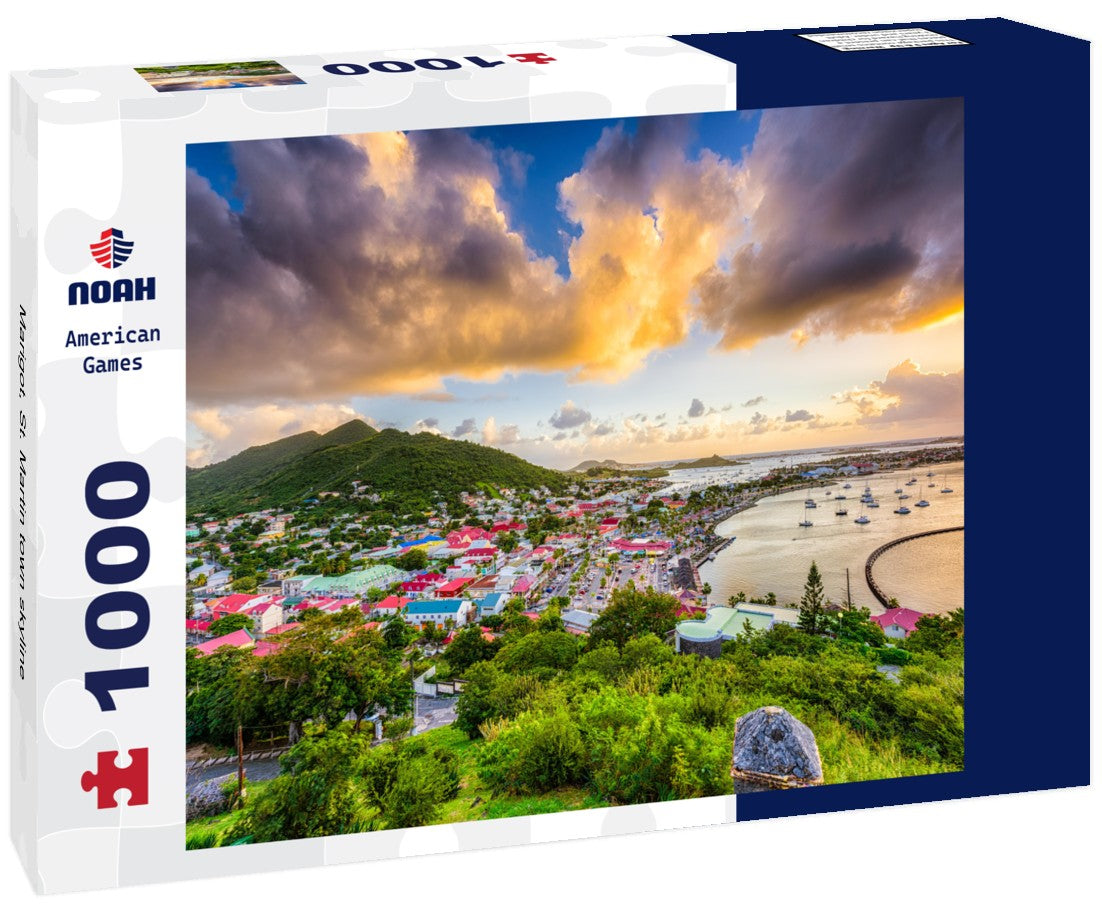 Noah Jigsaw Puzzle Marigot, St. Martin town skyline 1000 pieces