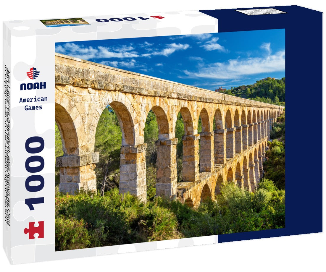 Noah Jigsaw Puzzle Les Ferreres Aqueduct, also known as Pont del Diable. Part of the Roman aqueduct built to supply water to the ancient city of Tarraco - now Tarragona, Spain 1000 pieces