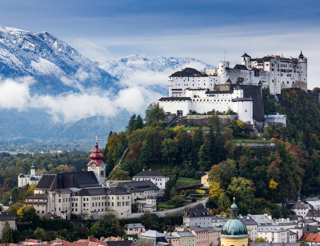 Noah Jigsaw Puzzle Beautiful view of the Salzburg skyline with Hohensalzburg Fortress and Salzach in summer, Salzburg, Salzburger Land, Austria 1000 pieces
