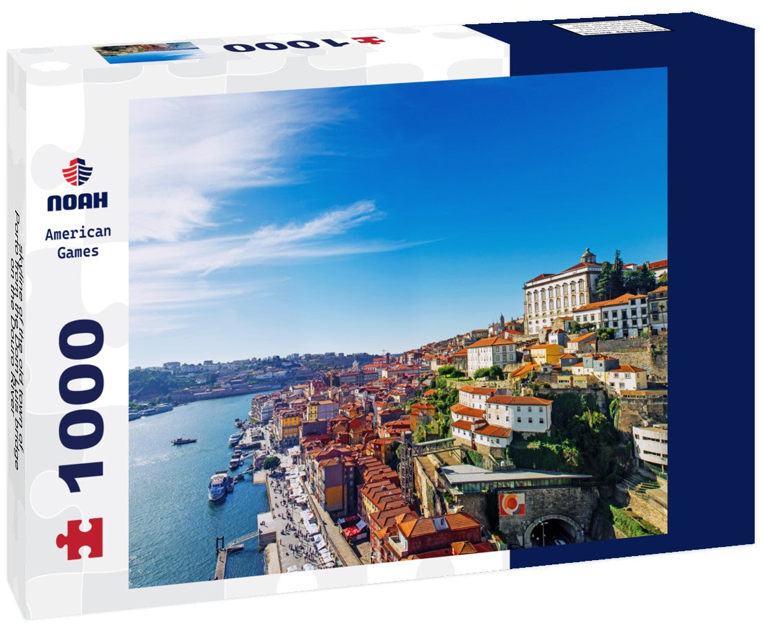 Noah Jigsaw Puzzle skyline of the old town of Porto from the Dom Luis bridge on the Douro River 1000 pieces