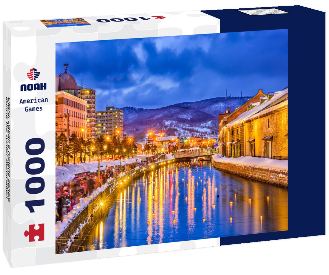 Noah Jigsaw Puzzle Otaru, Japan's historic canals during the winter illumination 1000 pieces