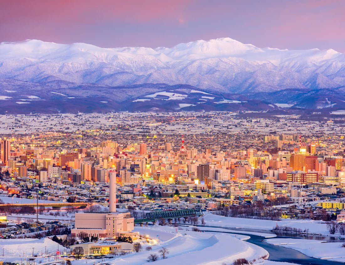 Noah Jigsaw Puzzle Asahikawa, Japan winter cityscape in Hokkaido 1000 pieces