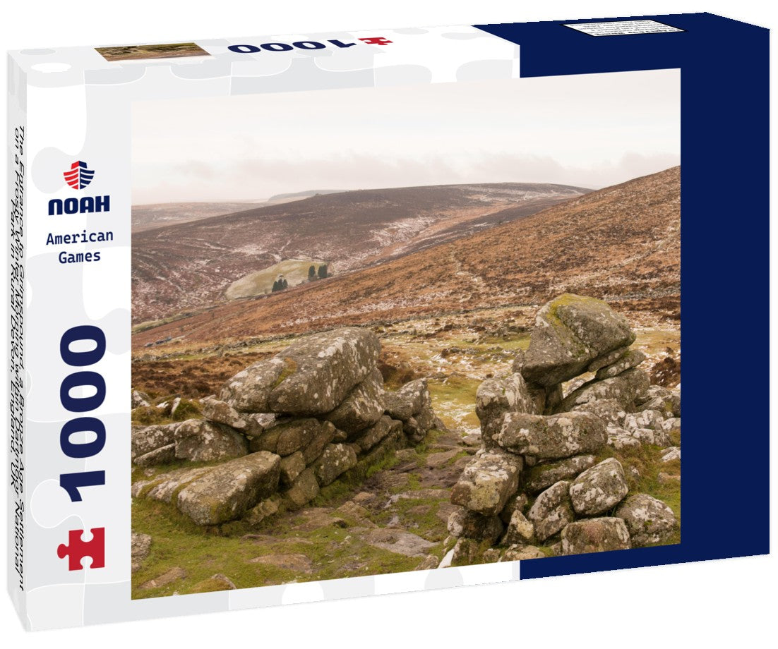 Noah Jigsaw Puzzle The Entrance to Grimspound, a Bronze Age Settlement, on a Frosty Winter Morning within Dartmoor National Park in Rural Devon, England, UK 1000 pieces