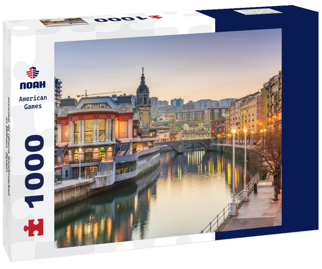 Noah Jigsaw Puzzle sunrise at ribera foodmarket in Bilbao, Spain 1000 pieces