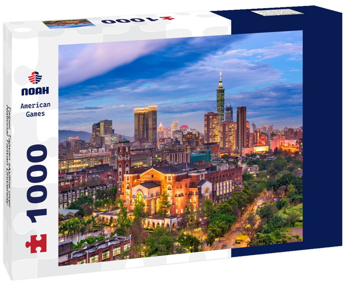 Noah Jigsaw Puzzle Taipei, Taiwan skyline over National Taiwan University 1000 pieces