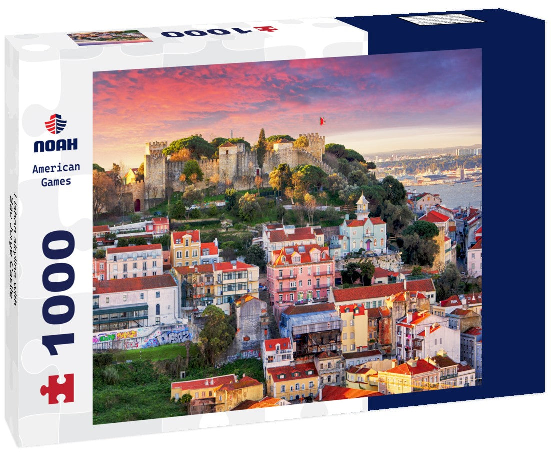 Noah Jigsaw Puzzle Lisbon skyline with São Jorge Castle 1000 pieces