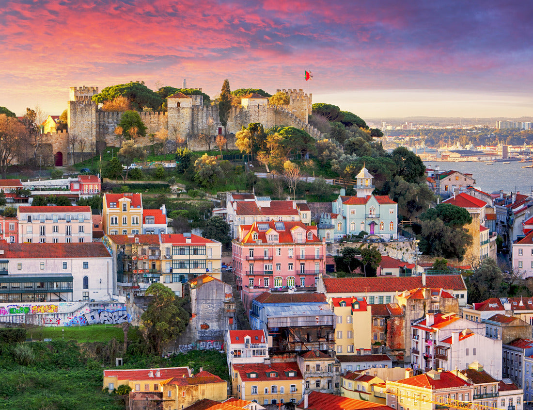Noah Jigsaw Puzzle Lisbon skyline with São Jorge Castle 1000 pieces