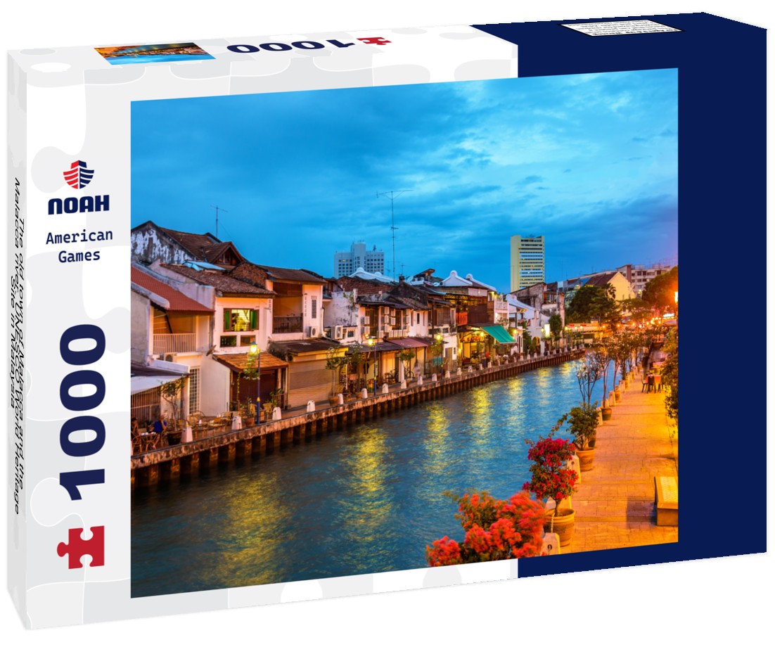 Noah Jigsaw Puzzle The old town of Malacca and the Malacca river. UNESCO World Heritage Site in Malaysia 1000 pieces