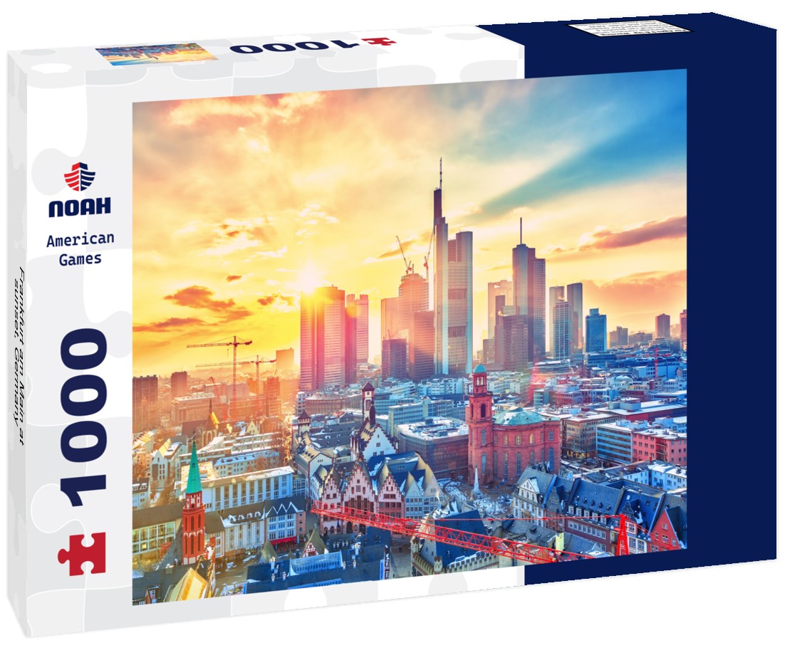 Noah Jigsaw Puzzle Frankfurt am Main at sunset, Germany 1000 pieces