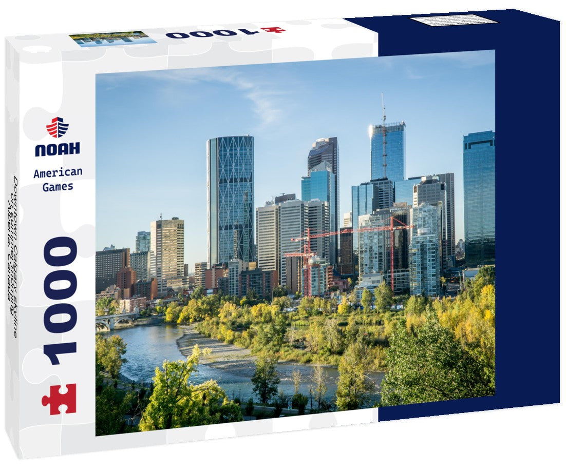 Noah Jigsaw Puzzle Downtown Calgary skyline on summer morning, Alberta, Canada 1000 pieces