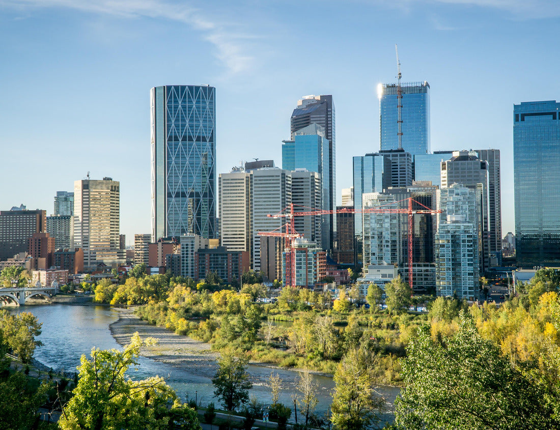 Noah Jigsaw Puzzle Downtown Calgary skyline on summer morning, Alberta, Canada 1000 pieces