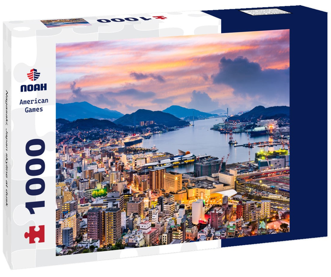 Noah Jigsaw Puzzle Nagasaki, Japan skyline at dusk 1000 pieces