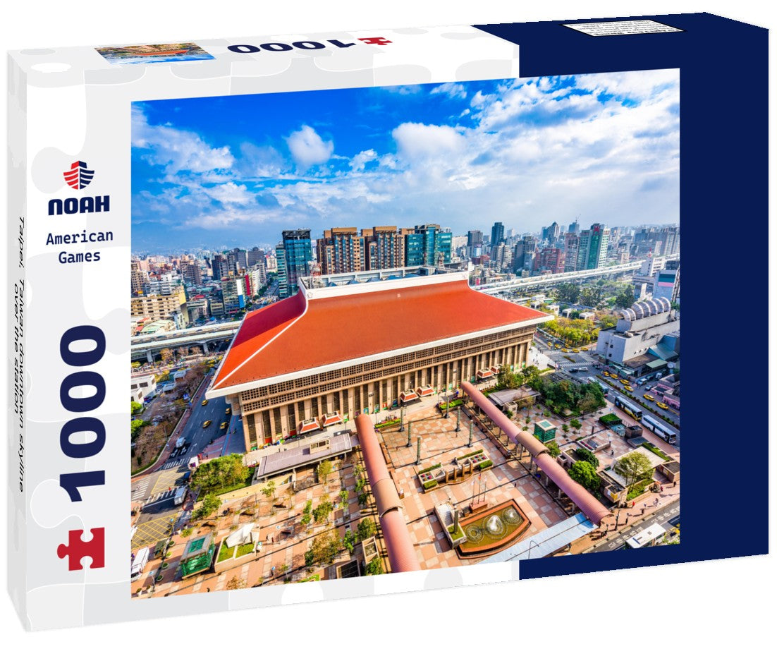 Noah Jigsaw Puzzle Taipei, Taiwan downtown skyline over the station 1000 pieces