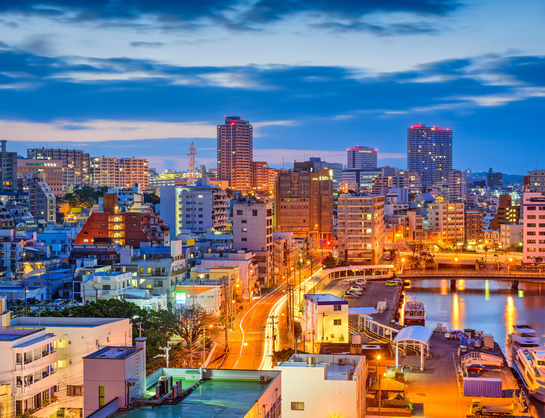 Noah Jigsaw Puzzle Naha, Okinawa, Japan downtown skyline at night 1000 pieces