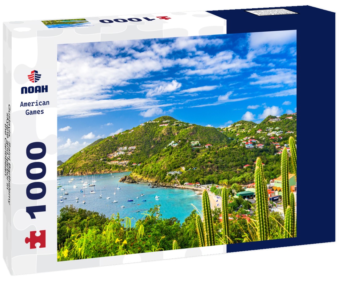 Noah Jigsaw Puzzle Gustavia, Saint Barthelemy skyline and harbor in the Caribbean 1000 pieces
