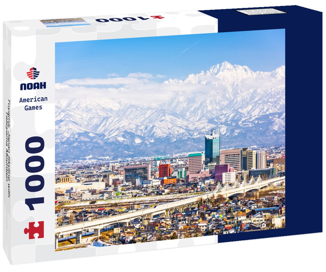 Noah Jigsaw Puzzle Toyama, Japan Skyline with Tateyama Mountain 1000 pieces
