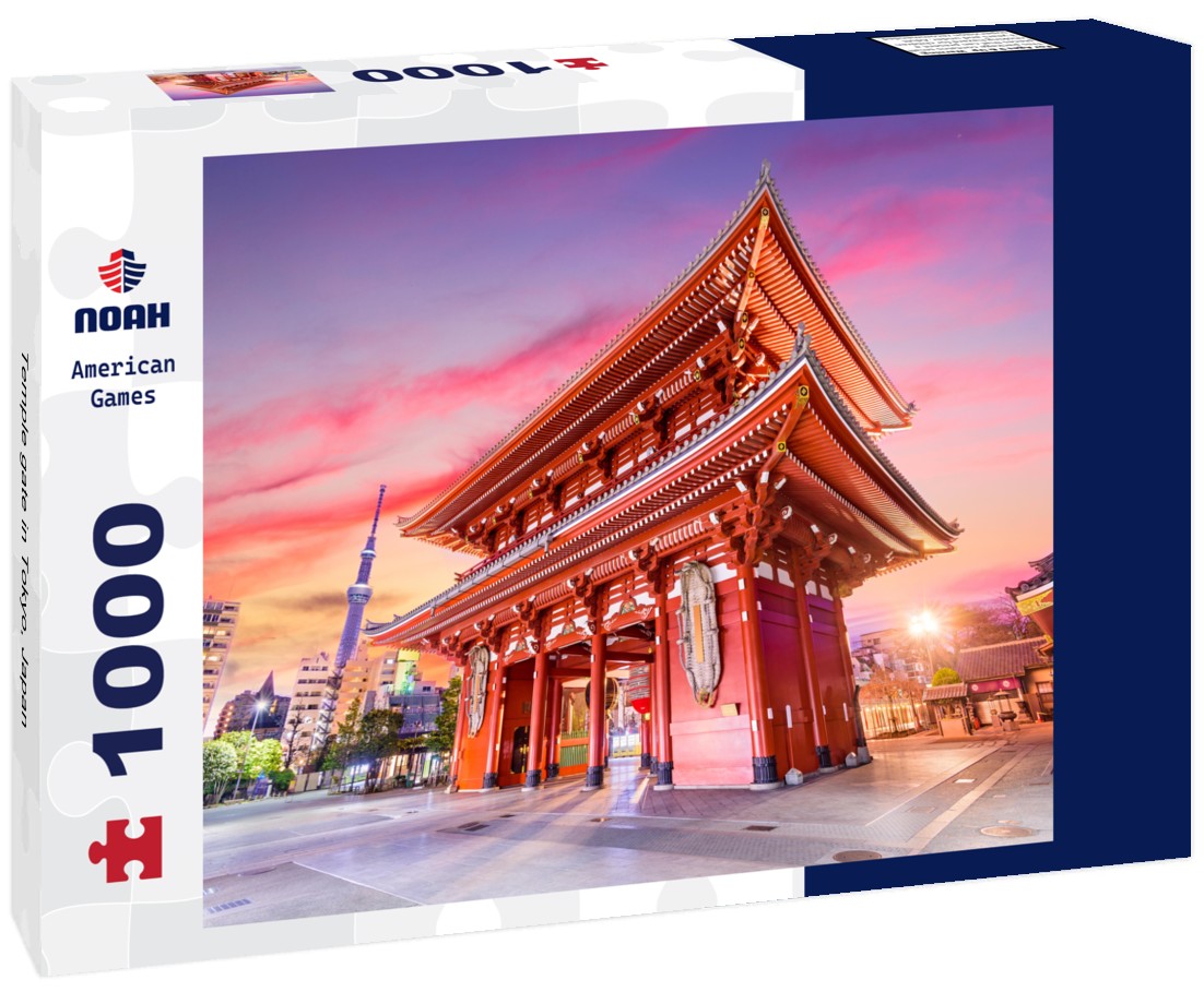 Noah Jigsaw Puzzle Temple gate in Tokyo, Japan 1000 pieces