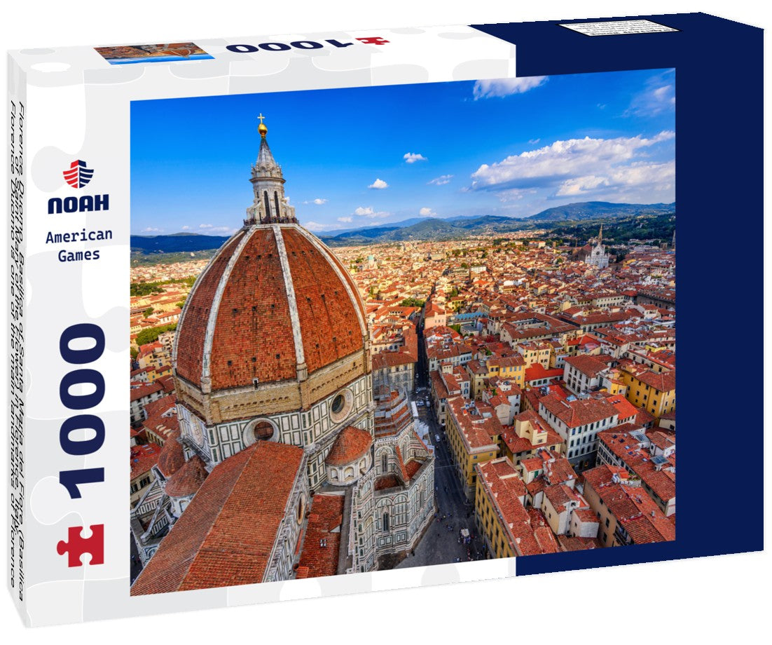 Noah Jigsaw Puzzle Florence Duomo. Basilica of Santa Maria del Fiore (Basilica of Saint Mary of the Flower) in Florence, Italy. Florence Duomo is one of the main landmarks of Florence 1000 pieces