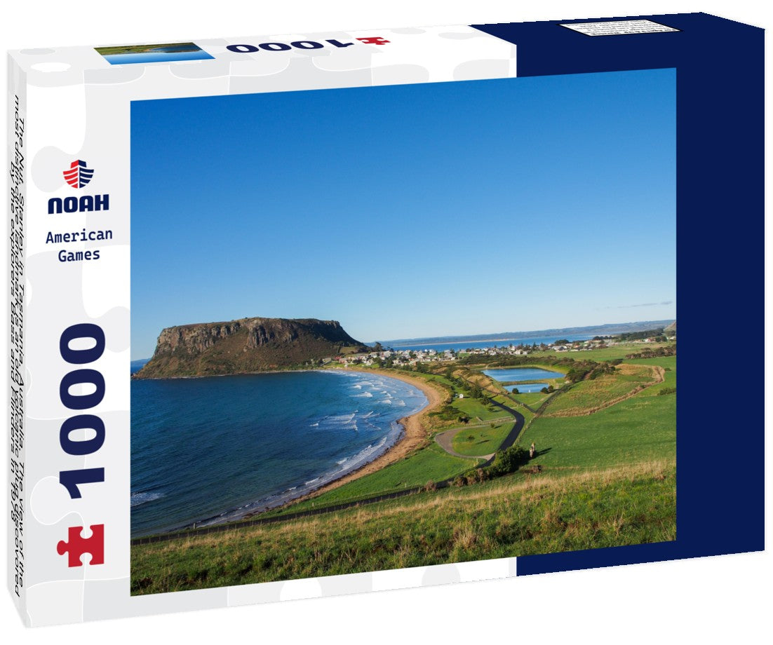 Noah Jigsaw Puzzle The Nut, Stanley in Tasmania, Australia. The view of the most distinctive landmark is an old volcanic plug discovored by the explorers Bass and Flinders in 1978 1000 pieces