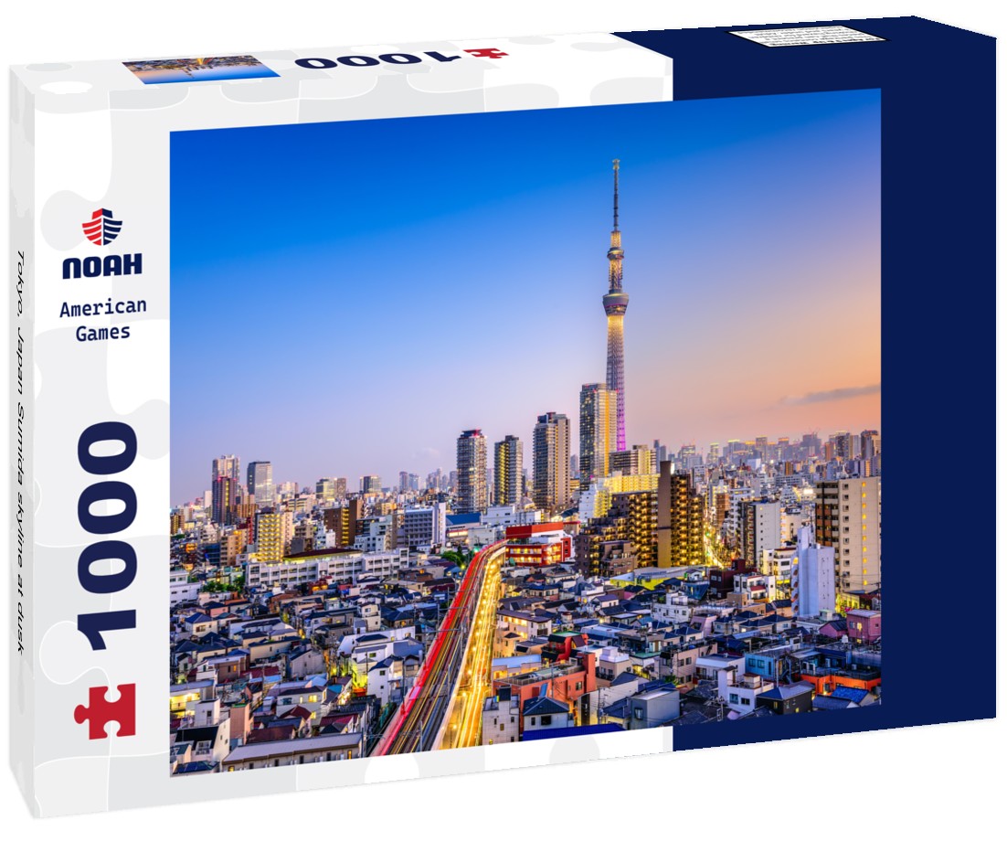 Noah Jigsaw Puzzle Tokyo, Japan Sumida skyline at dusk 1000 pieces
