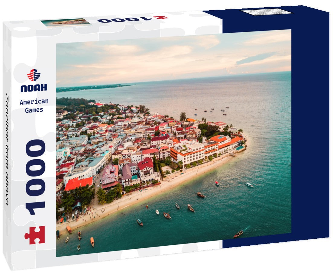 Noah Jigsaw Puzzle Zanzibar from above 1000 pieces