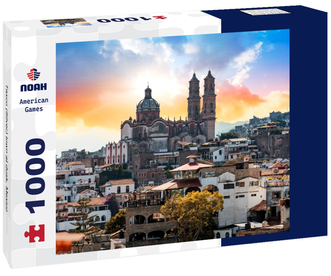 Noah Jigsaw Puzzle Taxco (Silver) town at dusk, Mexico 1000 pieces