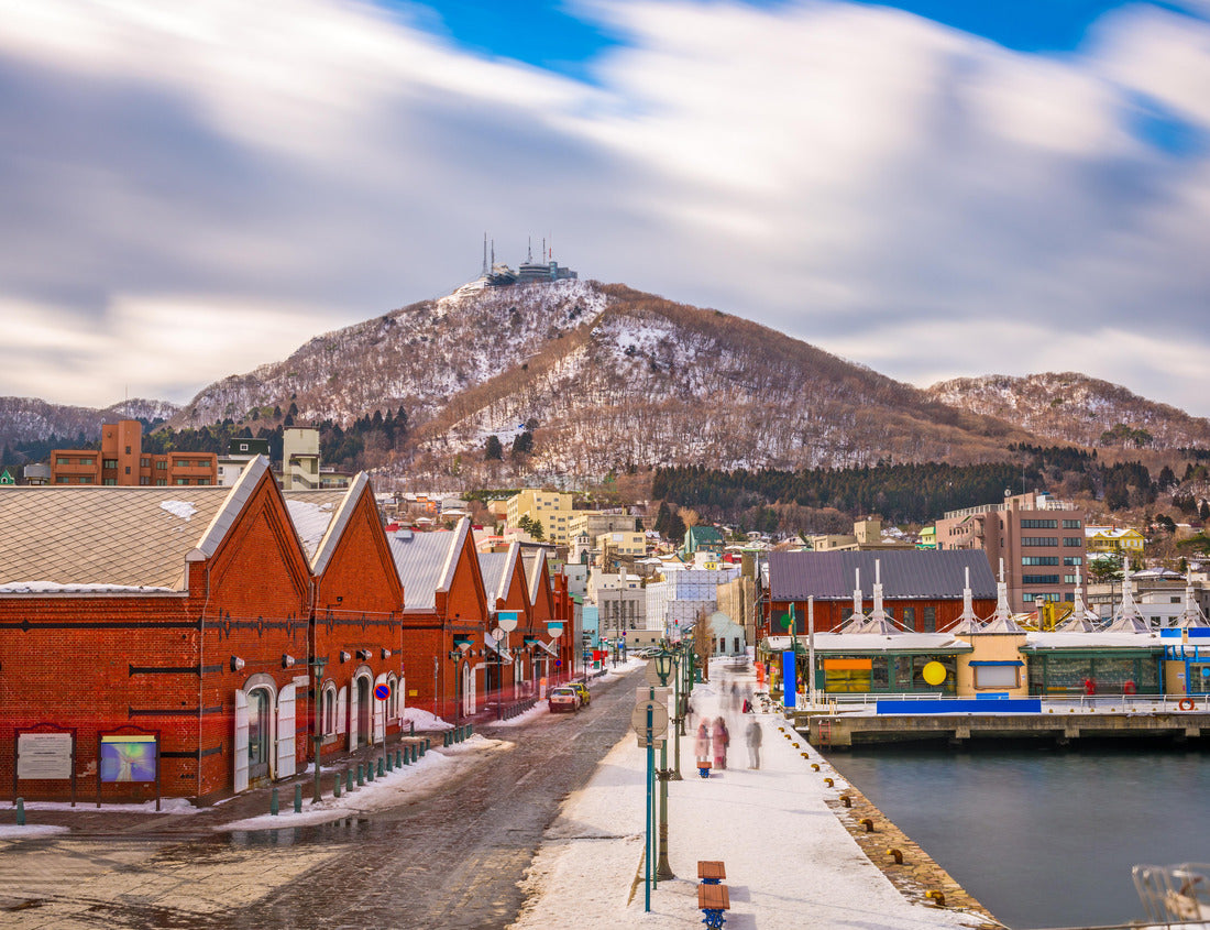 Noah Jigsaw Puzzle Hakodate, Japan cityscape at the historic Red Brick Warehouses and Mt. Hakodate 1000 pieces