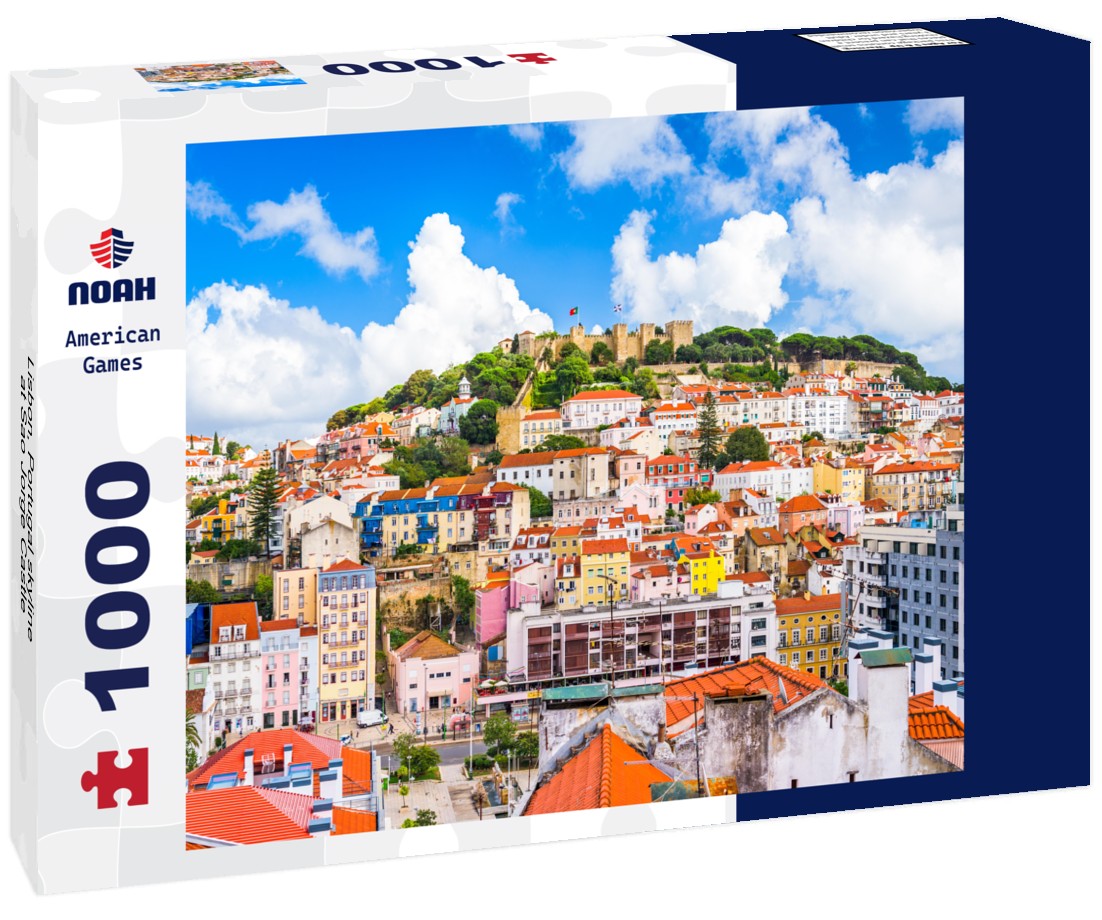 Noah Jigsaw Puzzle Lisbon, Portugal skyline at Sao Jorge Castle 1000 pieces