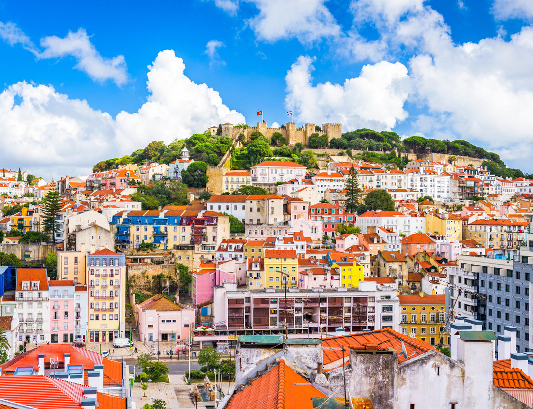 Noah Jigsaw Puzzle Lisbon, Portugal skyline at Sao Jorge Castle 1000 pieces