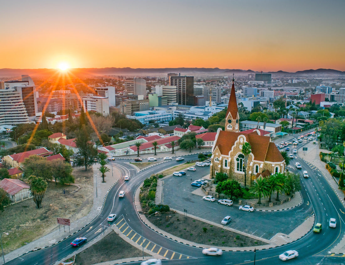 Noah Jigsaw Puzzle Namibia's Capital at Sunset - Windhoek, Namibia 1000 pieces
