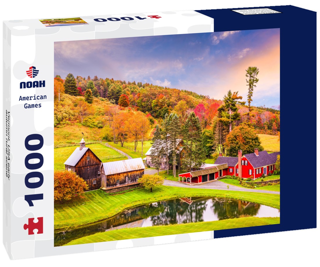Noah Jigsaw Puzzle Vermont, USA early autumn rural scene 1000 pieces