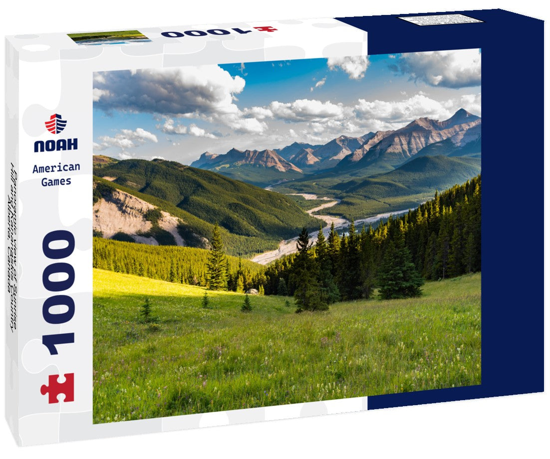 Sunrise Hill and Kananaskis Country, Alberta, Canada. 1000pc PuzzleBlack and White