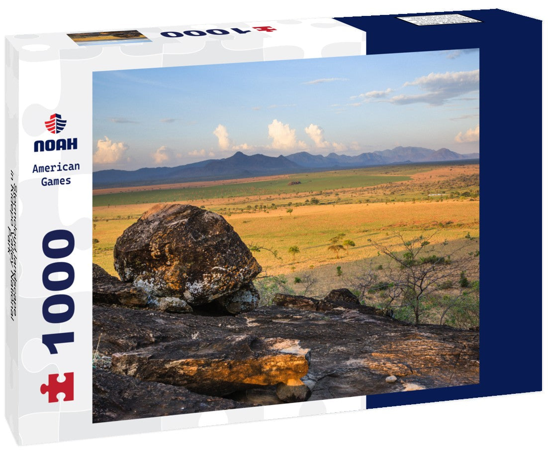 Noah Jigsaw Puzzle Stormcloud landscape in Kidepo Valley National Park - Uganda 1000 pieces