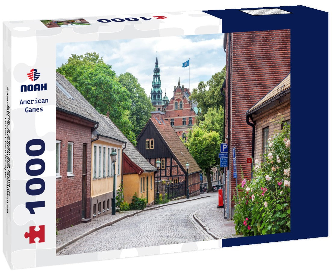 Noah Jigsaw Puzzle Lund, a small old town in Sweden, Scandinavian architecture, urban landscape 1000 pieces