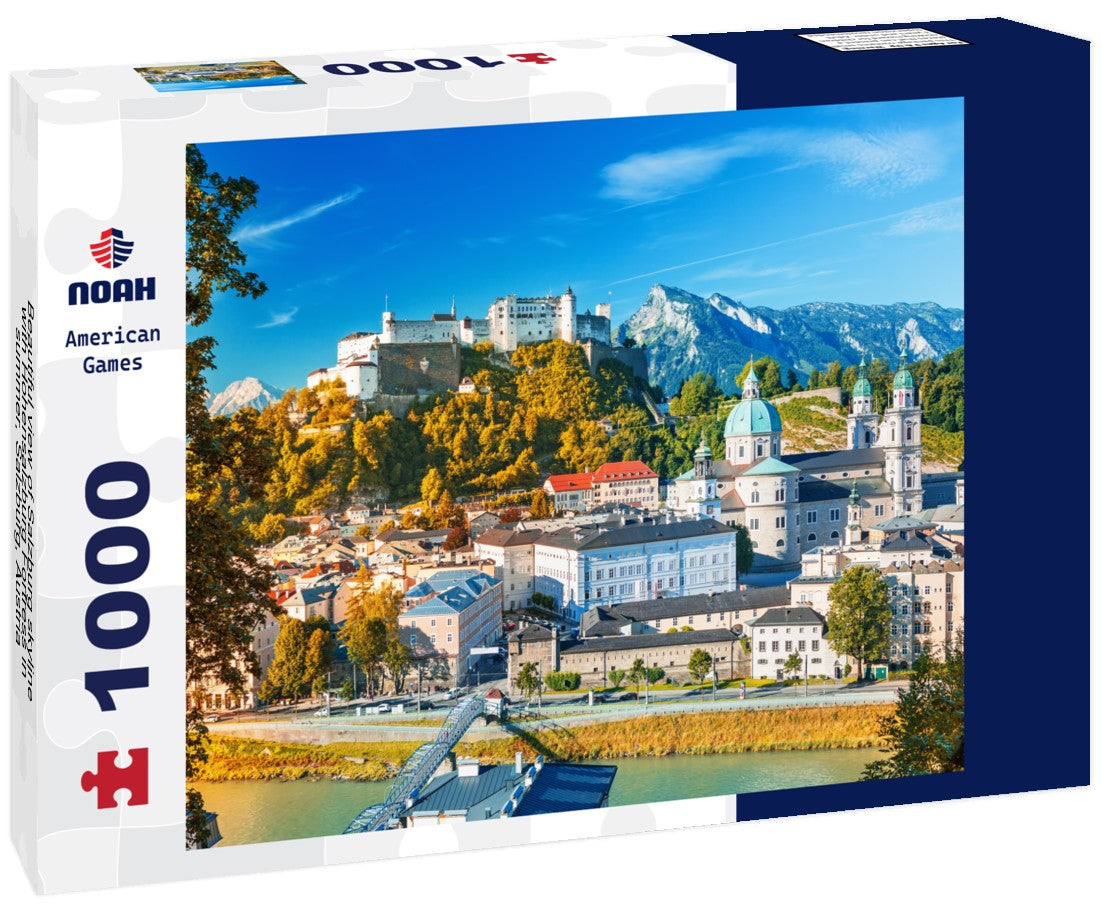 Noah Jigsaw Puzzle Beautiful view of Salzburg skyline with Hohensalzburg Fortress in summer, Salzburg, Austria 1000 pieces