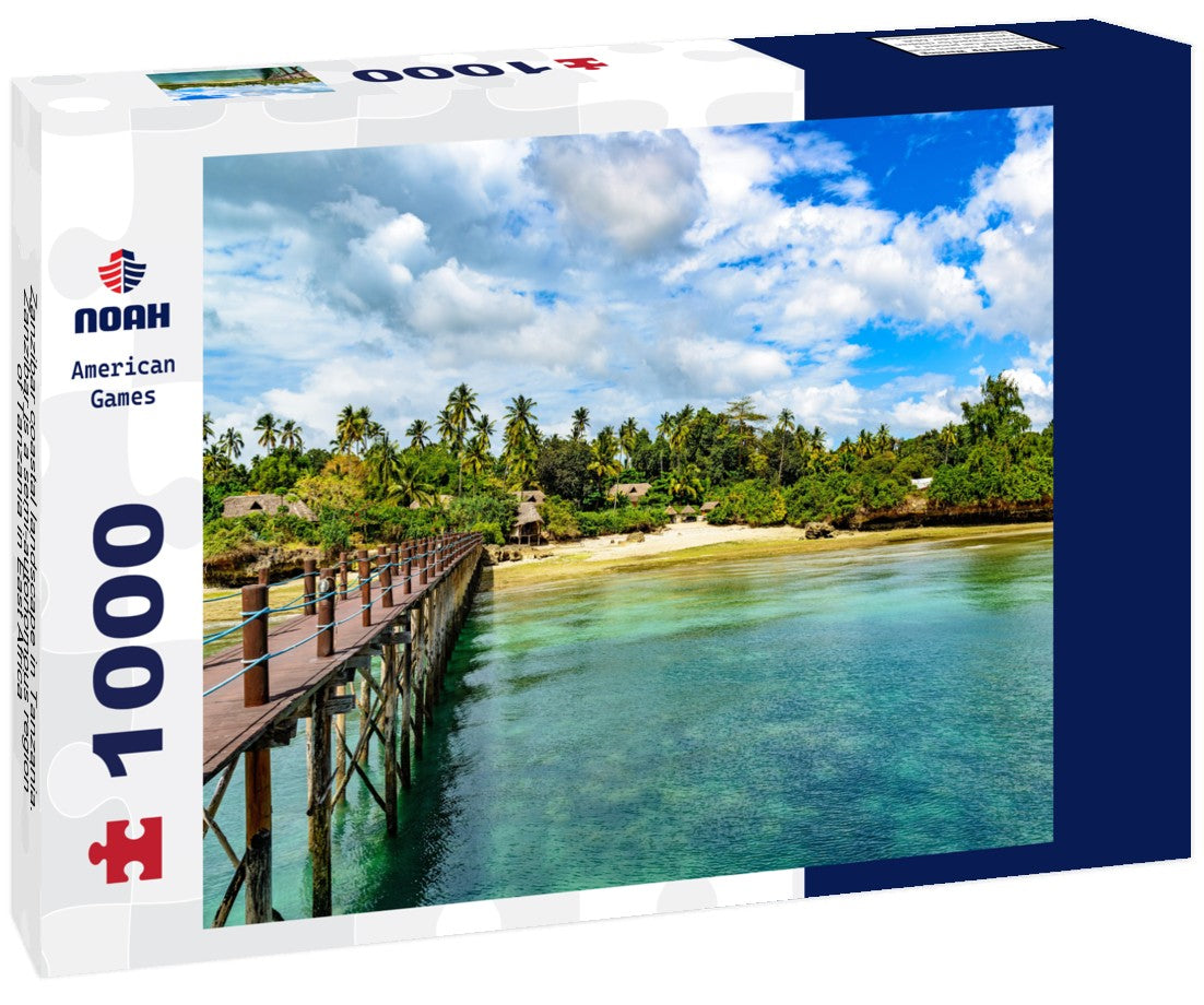 Noah Jigsaw Puzzle Zanzibar coastal landscape in Tanzania. Zanzibar is a semi-autonomous region of Tanzania in East Africa 1000 pieces