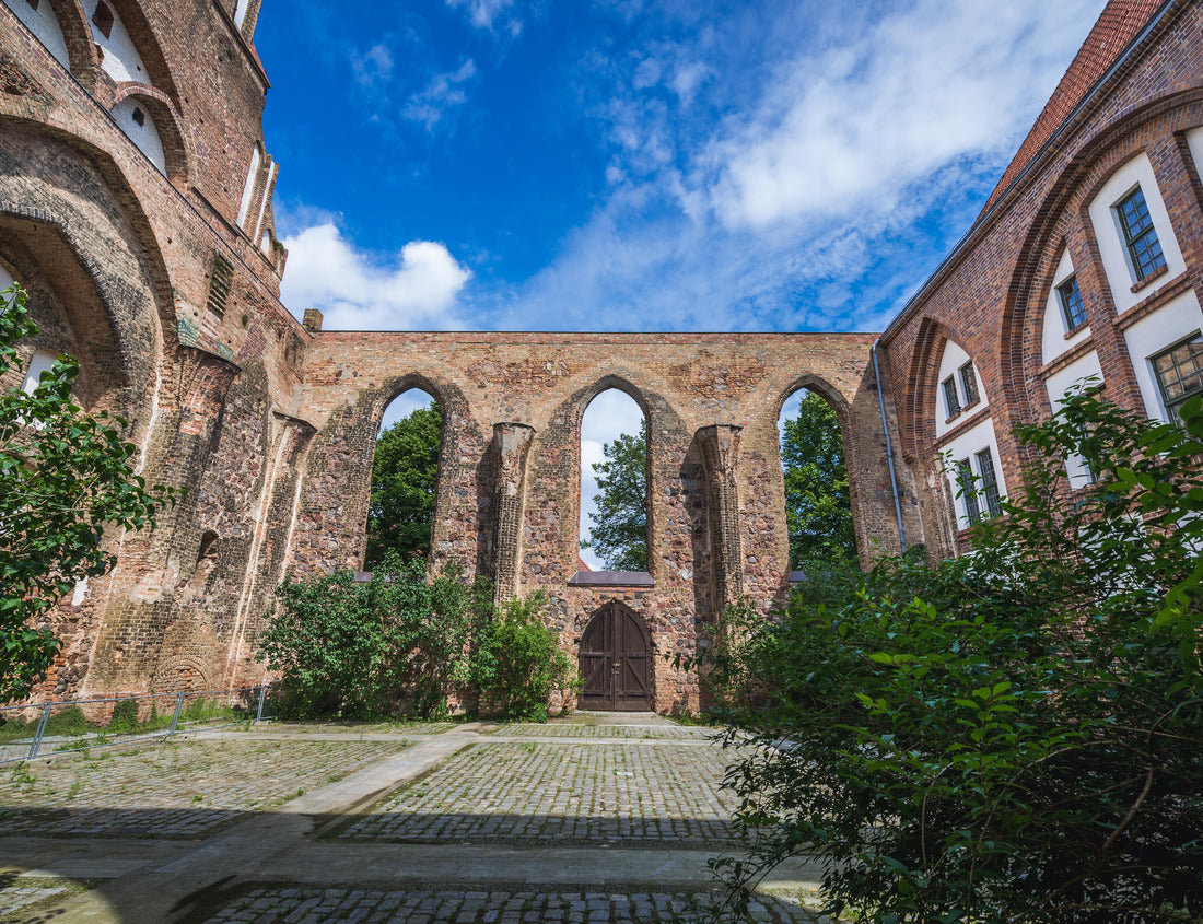 Noah Jigsaw Puzzle Courtyard of old church of St Sephan in Gartz, Brandenburg region in Germany 1000 pieces