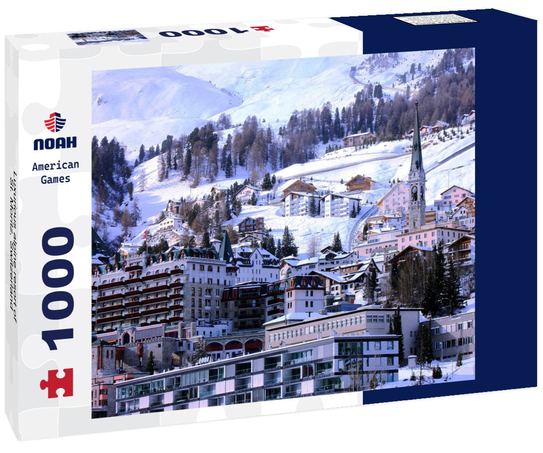 Noah Jigsaw Puzzle Luxurious alpine resort of St. Moritz, Switzerland 1000 pieces
