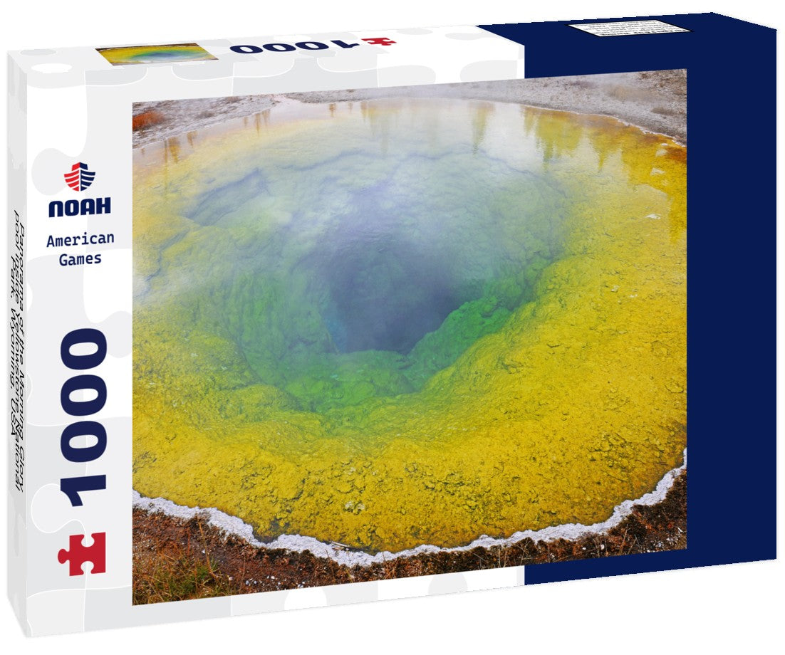 Noah Jigsaw Puzzle Panorama of the Morning Glory pool inside Yellowstone National Park, Wyoming, USA 1000 pieces