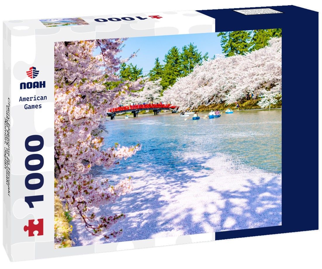 Noah Jigsaw Puzzle Cherry blossoms in Hirosaki Castle Park in Hirosaki, Aomori, Japan 1000 pieces