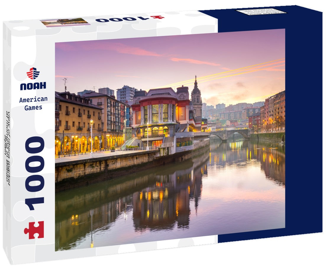 Noah Jigsaw Puzzle view of ribera market at morning in Bilbao, Spain 1000 pieces