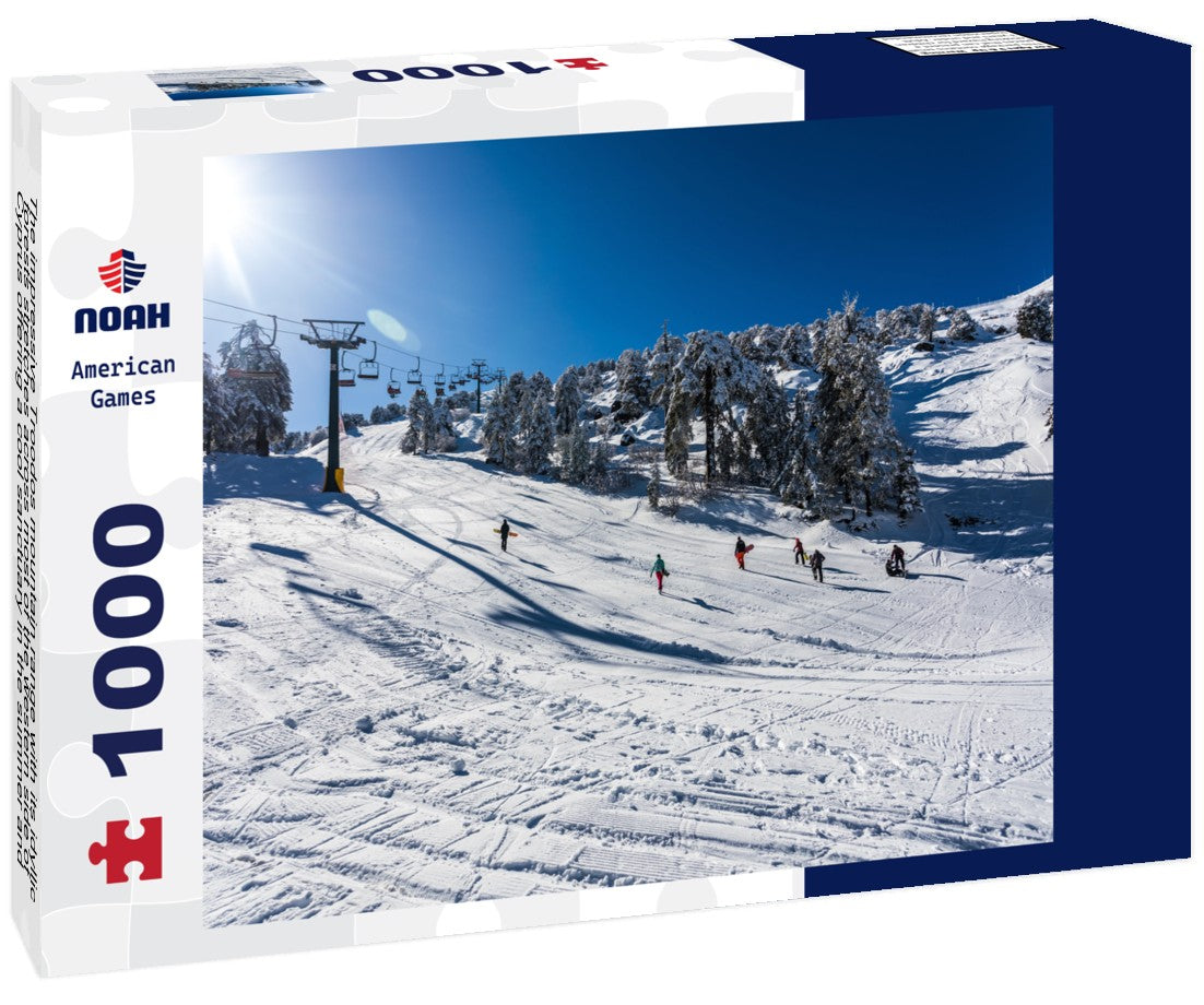 Noah Jigsaw Puzzle The impressive Troodos mountain range with its idyllic forests stretches across most of the western side of Cyprus offering a cool sanctuary in the summer and the opportunity for sports in the winter 1000 pieces