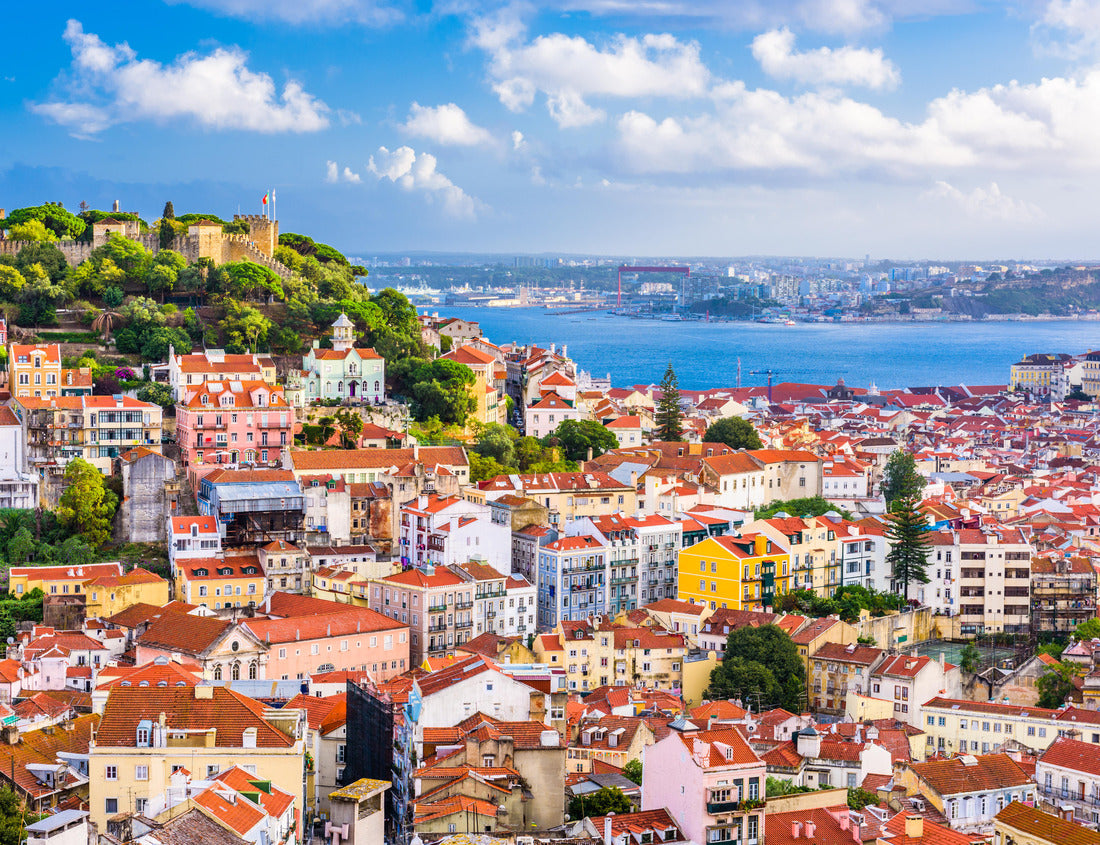 Noah Jigsaw Puzzle Lisbon, Portugal City Skyline with Sao Jorge Castle and the Tagus River 1000 pieces