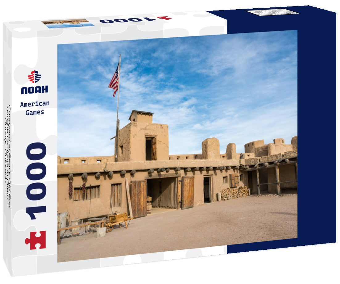 Noah Jigsaw Puzzle Courtyard at Bent's Old Fort, outside La Junta in Otero County, Colorado 1000 pieces