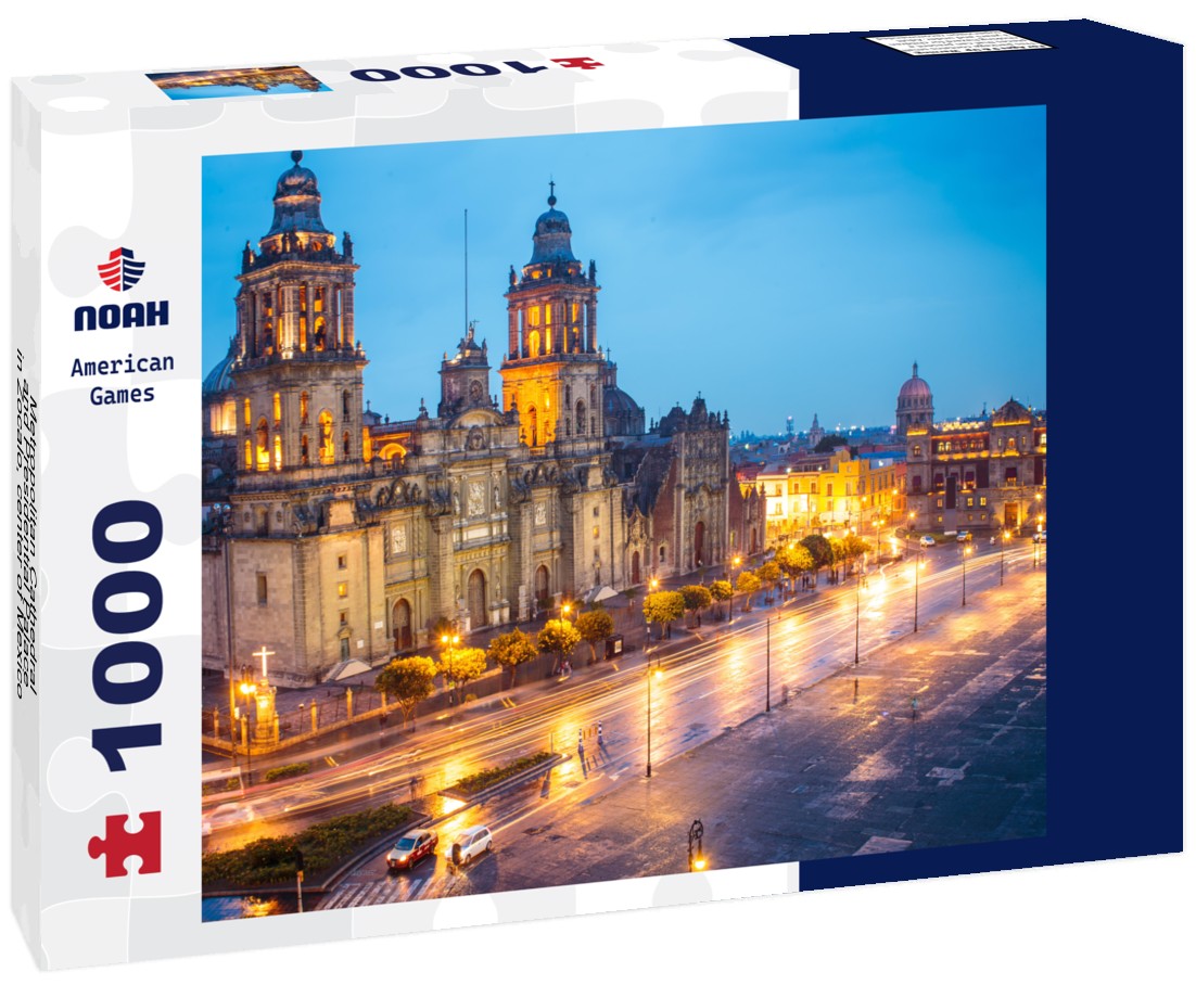 Noah Jigsaw Puzzle Metropolitan Cathedral and Presidential Palace in Zocalo, center of Mexico City, Mexico 1000 pieces