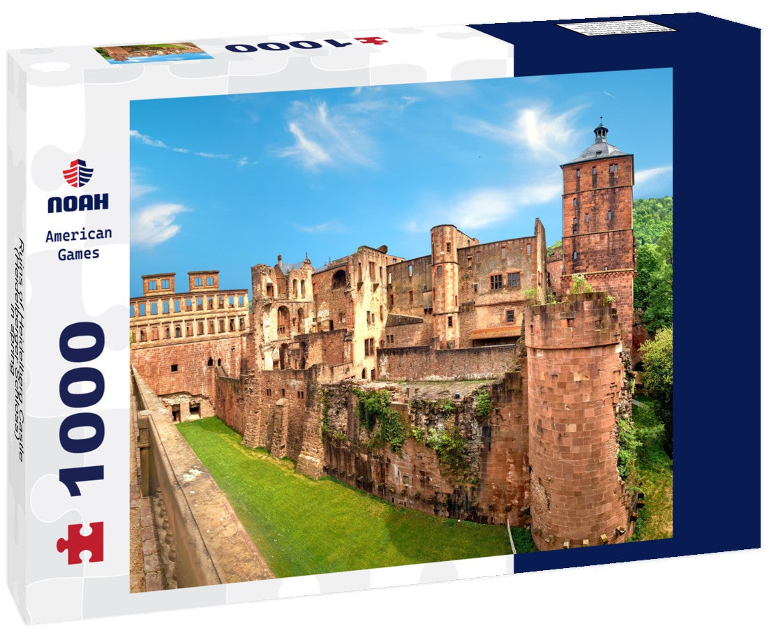 Noah Jigsaw Puzzle Ruins of Heidelberg Castle (Heidelberger Schloss) in spring 1000 pieces