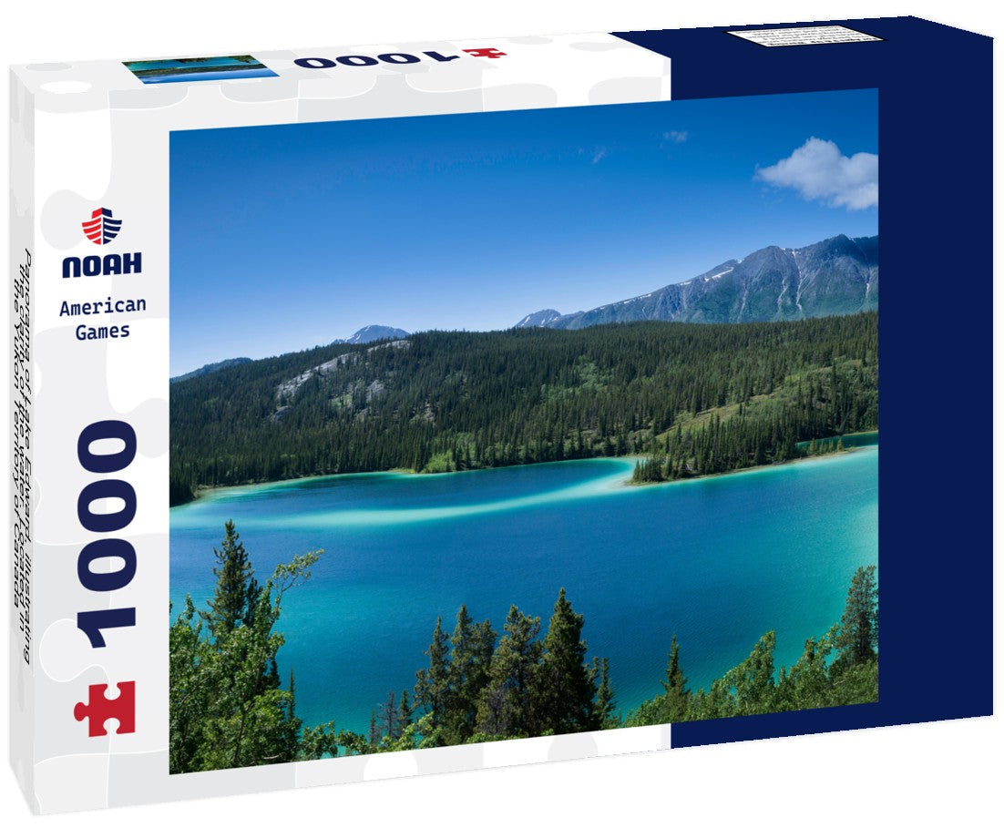 Noah Jigsaw Puzzle Panorama of Lake Edward, illustrating the clarity of the water. Located in the Yukon Territory of Canada 1000 pieces
