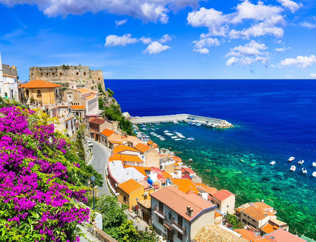 Noah Jigsaw Puzzle Beautiful coastal town Scilla in Calabria. Italy 1000 pieces