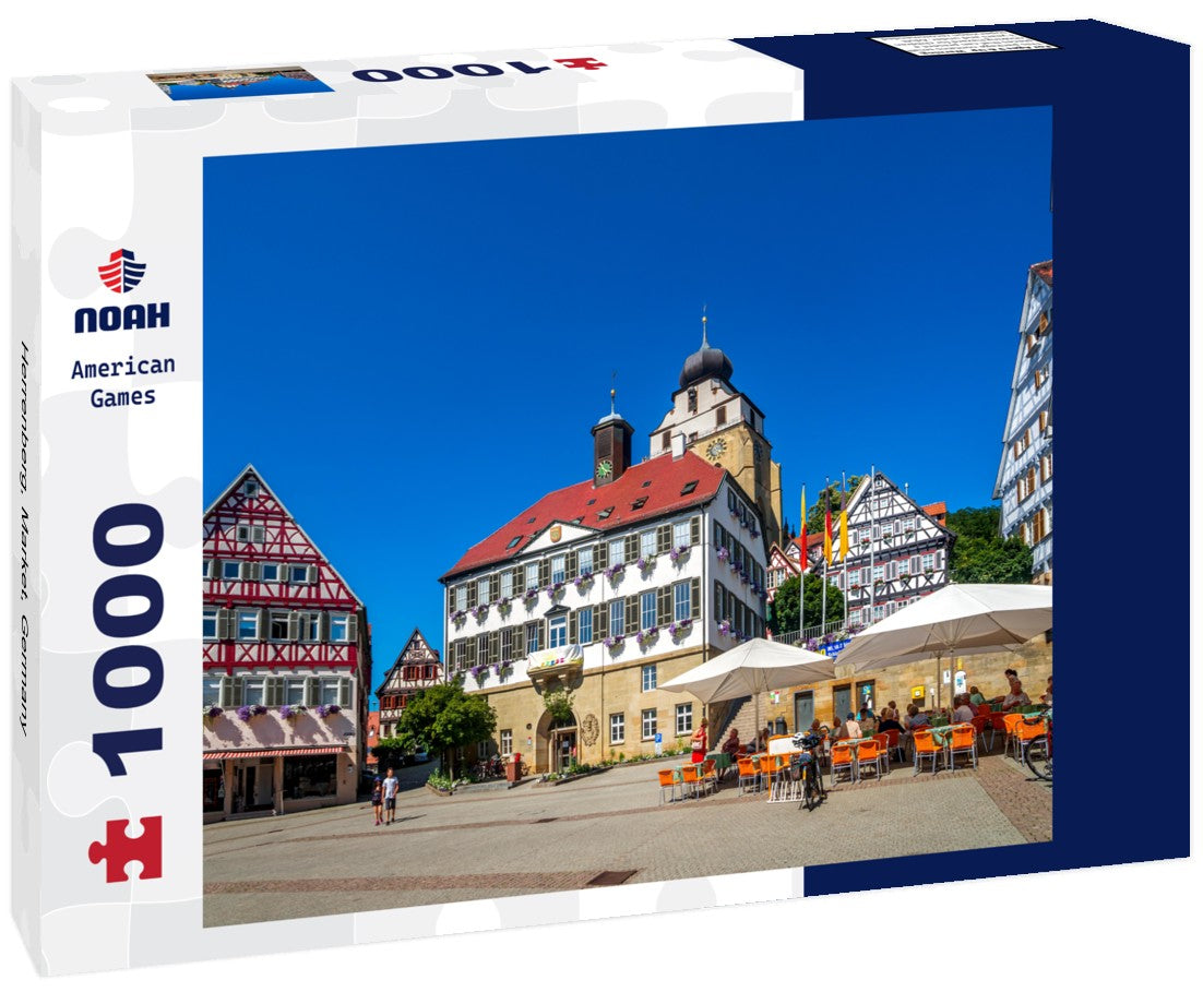 Noah Jigsaw Puzzle Herrenberg, Market, Germany 1000 pieces