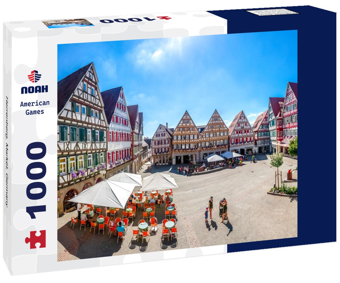 Noah Jigsaw Puzzle Herrenberg, Market, Germany 1000 pieces